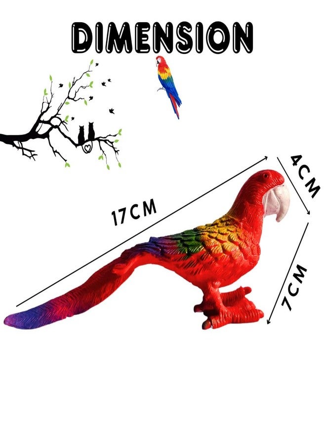 Mallexo Large Bird Model Toy Set | Realistic PVC Farm Animal Figures | 6-Piece Educational 3D Sparrow Play Toys Chidiya | Big Size Miniature Birds for Party Favors & Birthday Return Gifts - Image 3